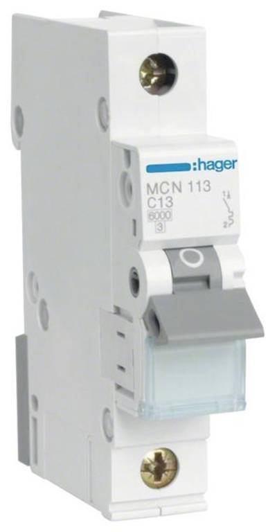 Hager MCN113 Leitungsschutzschalter 1polig 13 A 400 V