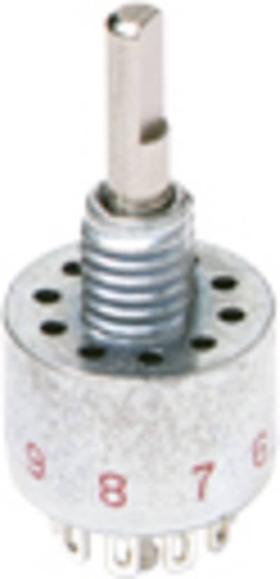 C & K Switches MB00S2NZQD Drehschalter 125 V, 28 V/DC 250 mA Schaltpositionen 5 1 St.