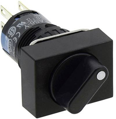 Idec AS6H-2Y2P AS6H-2Y2P Drehschalter 220 V 1 A Schaltpositionen 2 2 x 90 ° IP65 1 St.
