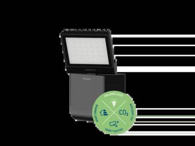 Theben theLeda S8-100L BK 1020601 LED-Außenwandleuchte