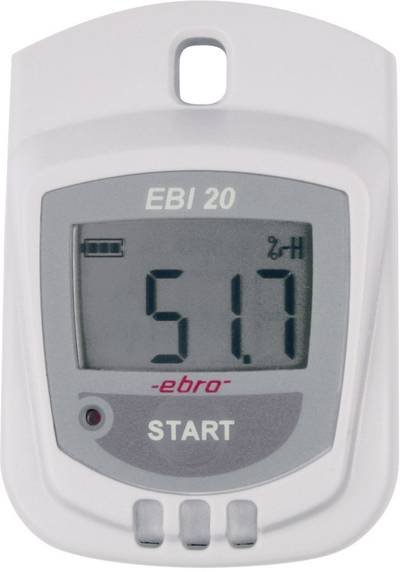 ebro 1601-0044-Z EBI 20-TH1 Multi-Datenlogger Messgröße Luftfeuchtigkeit, Temperatur -30 bis +70 °C 0 bis 100 % rF