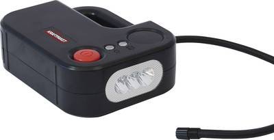 Dino KRAFTPAKET 136308 Kompressor 10.3 bar 12 V Adapter zum Betrieb per Kabel, Digitales Display, Kabelfach/-aufnahme, m