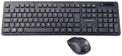 Gembird Gembird KBS-WCH-03-DE - Tastatur-und-Maus-Set Funk Tastatur, Maus-Set Deutsch, QWERTZ Schwarz