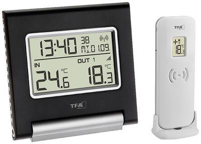 TFA Dostmann SPOT Funk-Thermometer digital Schwarz 30.3030.01