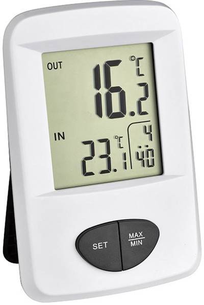 TFA Dostmann Base Funk-Thermometer Weiß 30.3061.02