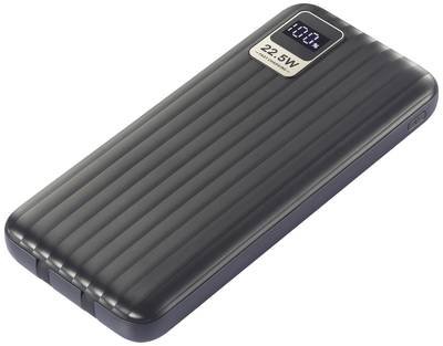 VOLTCRAFT VC-WT-K512 Powerbank 10000 mAh Fast Charge LiPo Schwarz Statusanzeige