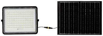 V-TAC VT-180W 7827 LED-Flutlichtstrahler, Solarmodul 0.5 W Kaltweiß Schwarz