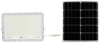 V-TAC VT-240W-W 7847 LED-Flutlichtstrahler, Solarmodul 30 W Kaltweiß Weiß