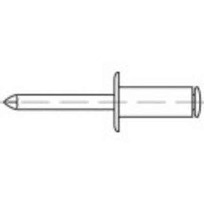 TOOLCRAFT 159990 Offene Blindniete (Ø x L) 6.4 mm x 25 mm Aluminium Stahl 250 St.