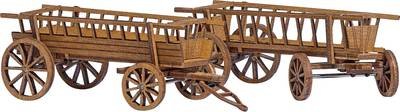 Busch 1385 H0 Landwirtschafts Modell 2 Leiterwagen