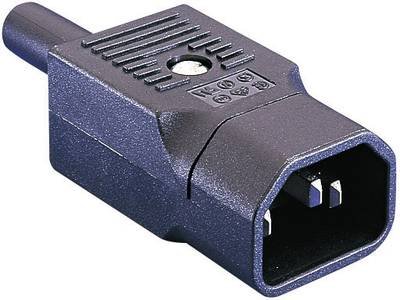 Bulgin PX0686 Kaltgeräte-Steckverbinder PX Stecker, gerade Gesamtpolzahl: 2 + PE 10 A Schwarz 1 St.