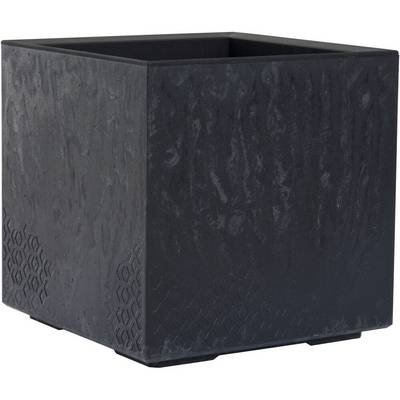 Siena Garden FARO STONE LA935-70 Pflanzkasten Polypropylen Beton-Optik, Schwarz