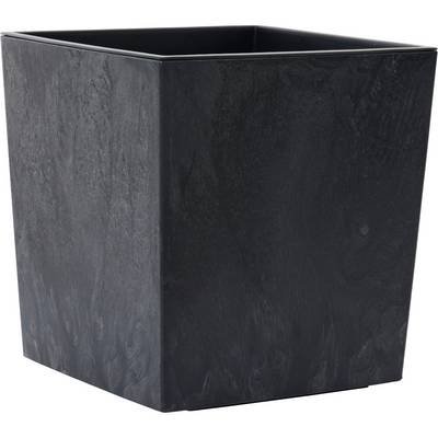 Siena Garden NIZZA STONE LA552-71 Pflanzgefäß Polypropylen Beton-Optik, Schwarz