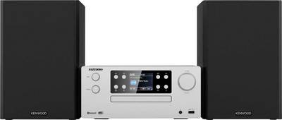 Kenwood M-925DAB-S Stereoanlage Bluetooth®, AUX, USB, DAB+, Funkempfang, CD, MP3, Inkl. Fernbedienung 2 x 50 W Silber