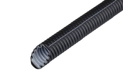Fränkische Rohrwerke 25510050 FFKuS-EM-F-LS0H 50sw Wellrohr Schwarz 25 m