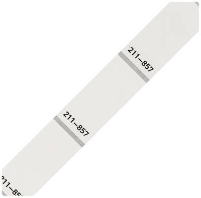 WAGO 211-857 Etikett für Thermotransferbedruckung 44 x 18 mm Farbe Beschriftungsfeld: Weiß Anzahl Etiketten: 500