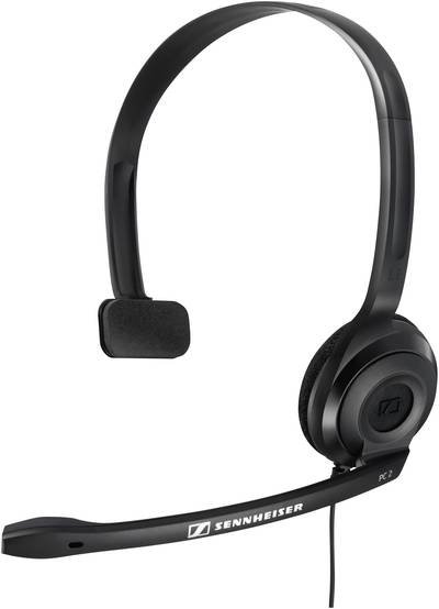 Sennheiser PC 2 Chat On Ear Headset kabelgebunden Schwarz Noise Cancelling Computer