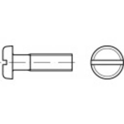 TOOLCRAFT 104498 Flachkopfschrauben M3 60 mm Schlitz DIN 85 Stahl galvanisch verzinkt 200 St.