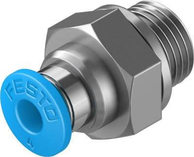 FESTO Gerade-Verbinder 186095 QS-G1/8-4 Rohr-Ø: 4 mm Gewinde-Maß: G1/8" 1 St.