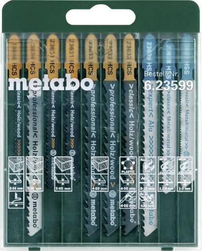Metabo 623599000 Metabo 623599000 10-teiliges Stichsägeblattsortiment 10 St. 10 St.