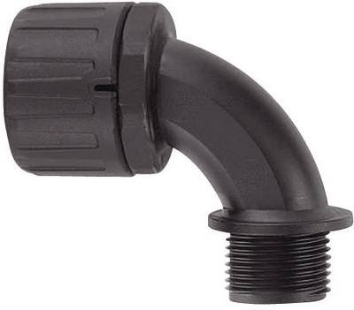 HellermannTyton 166-22203 HG16-90-M20 Schlauchverschraubung Schwarz M20 16.70 mm 1 St.
