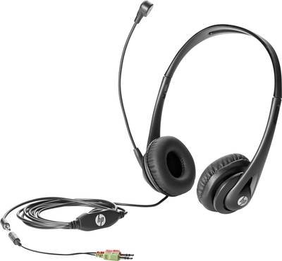 HP Business V2 Over Ear Headset kabelgebunden Schwarz Mikrofon-Rauschunterdrückung Lautstärkeregelung, Mikrofon-Stummsch