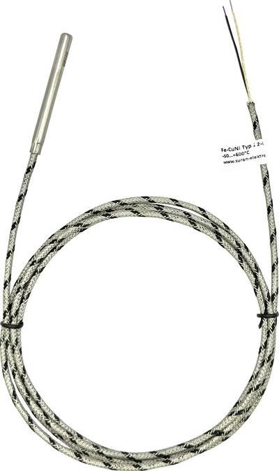 Enda Thermoelement K1-TC-J-6x60-2M-600°C Fühler-Typ J Messbereich Temperatur-50 bis 600 °C Kabellänge (Details) 2 m Fühl