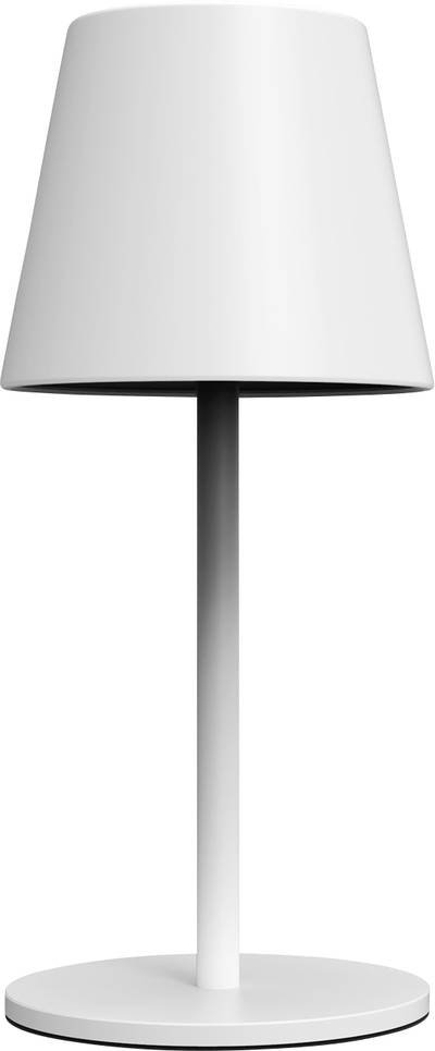 m-e modern-electronics LUNA-80 W 41434 Akku-Tischlampe LED LED fest eingebaut 3 W Weiß