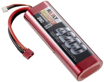 Reely Modellbau-Akkupack (LiPo) 7.4 V 4200 mAh Zellen-Zahl: 2 20 C Hardcase T-Stecksystem