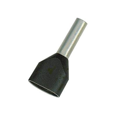 Vogt Verbindungstechnik 470412d Zwillings-Aderendhülse 1.50 mm² Teilisoliert Schwarz 500 St.
