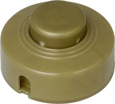 Kopp 191807084 Fußschalter mit Zugentlastung Gold 1 x Aus/Ein 2 A 1 St.