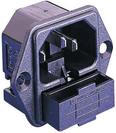 Bulgin PF0001/63 Kaltgeräte-Steckverbinder PF Stecker, Einbau vertikal Gesamtpolzahl: 2 + PE 10 A Schwarz 1 St.