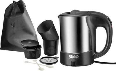 Unold 18575 Reis-set Wasserkocher kabelgebunden Edelstahl, Schwarz Fassungsvermögen: 0.5 l