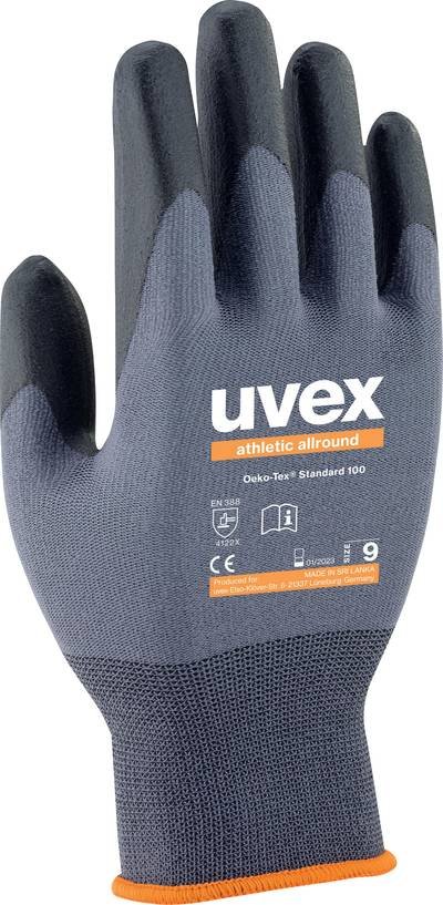 uvex 6002809 6038 Montagehandschuh Größe (Handschuhe): 9 EN 388:2016 1 Paar
