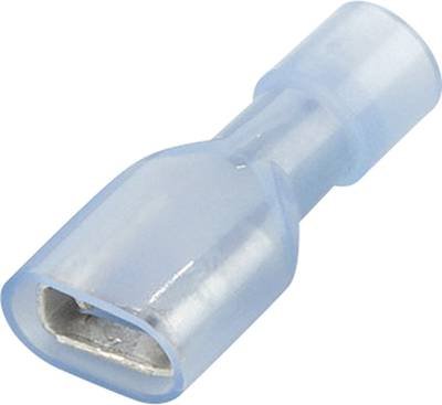 Vogt Verbindungstechnik 3966 Flachsteckhülse Steckbreite: 6.3 mm Steckdicke: 0.8 mm 180 ° Vollisoliert Blau 1 St.