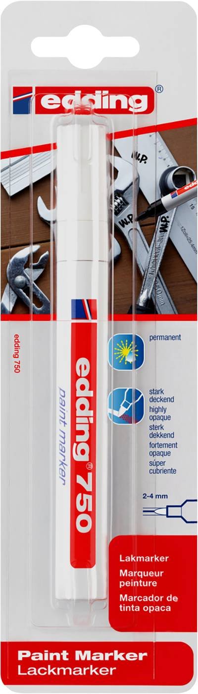 Edding Lackmarker 4-750-1-4049 Weiß 2 mm, 4 mm N/A