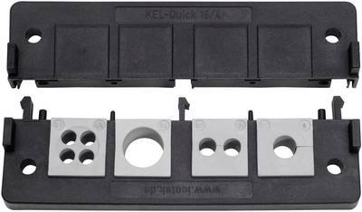 Icotek KEL-Quick 16/8 Kabeleinführungsleiste Polyamid Schwarz 1 St.