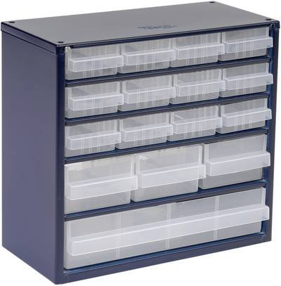 raaco 616-123 Kleinteilemagazin (B x H x T) 306 x 283 x 150 mm Anzahl Fächer: 16 Inhalt 1 St.
