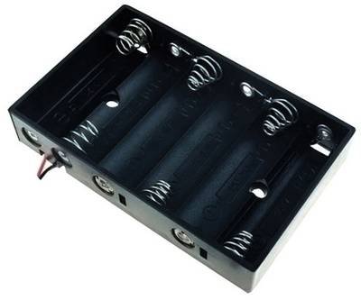 TRU COMPONENTS BH-364A Batteriehalter 6x Mignon (AA) Kabel