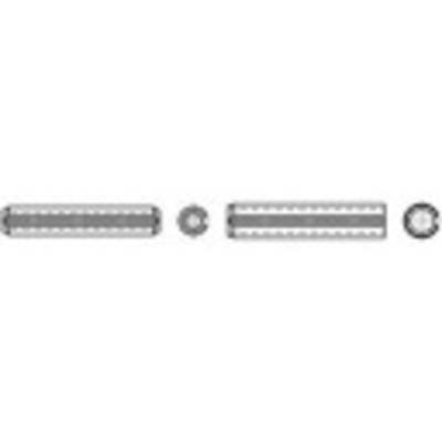 TOOLCRAFT TO-447786 Spannstifte (Ø x L) 2 mm x 20 mm Federstahl 200 St.