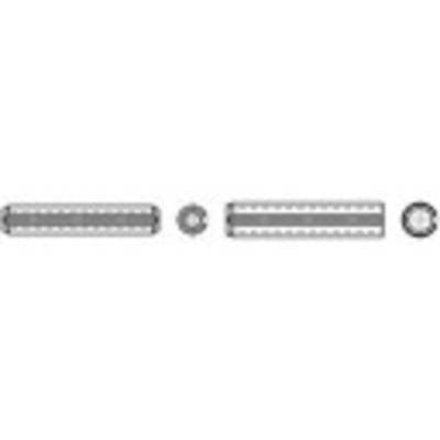 TOOLCRAFT TO-419811 Spannstifte (Ø x L) 2 mm x 10 mm Federstahl 200 St.