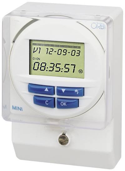 ORBIS Zeitschalttechnik OB250512 Aufputz-Zeitschaltuhr digital Wochenprogramm, Tagesprogramm 3000 W IP51