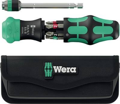 Wera Kraftform Kompakt 20 RA-R mit Tasche Bit-Schraubendreher 1/4"
