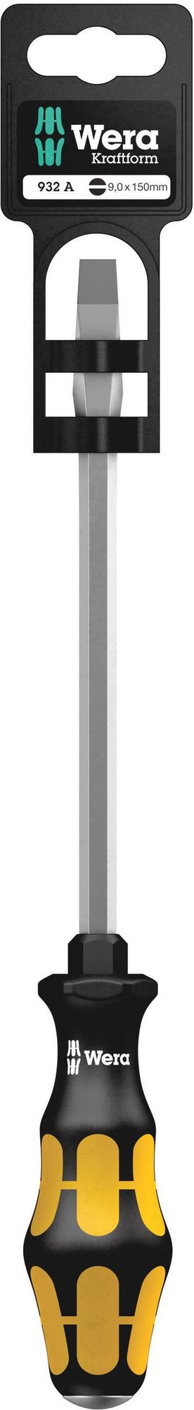 Wera 932 A Schlitz-Schraubendreher Klingenbreite: 9 mm Klingenlänge: 100 mm