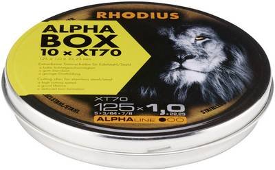 Rhodius XT70 BOX 208226 Trennscheibe gerade 125 mm 10 St. Edelstahl, Stahl