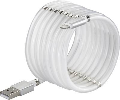 Renkforce USB-Kabel USB 2.0 USB-C® Stecker, Apple Lightning Stecker 2.00 m Weiß TO-6897015