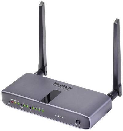 SpeaKa Professional SP-HWR-600 HDMI-Funkübertragung (Empfänger) 150 m 5 GHz 1920 x 1080 Pixel Sichere Funkübertragung