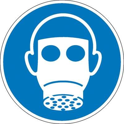 Gebotsschild Atemschutz benutzen, Hygiene und Abstand Aluminium (Ø) 315 mm ISO 7010 1 St.