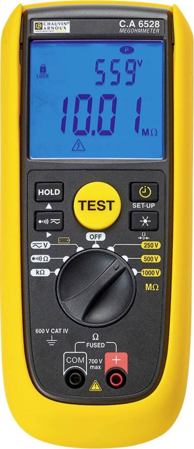 Chauvin Arnoux C.A 6528 Isolationsmessgerät 250 V, 500 V, 1000 V 11 GΩ