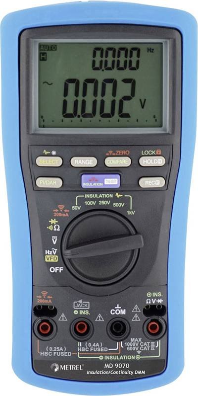 Metrel MD 9070 Isolationsmessgerät 50 V, 100 V, 250 V, 500 V, 1000 V 25.0 GΩ